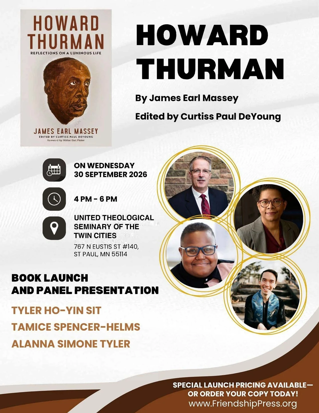 Book Launch and Panel for "Howard Thuman: Reflections on a Luminous Life"